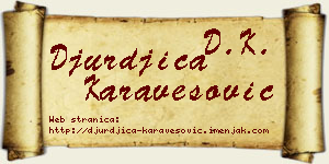 Đurđica Karavesović vizit kartica